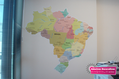 mapa do brasil parede